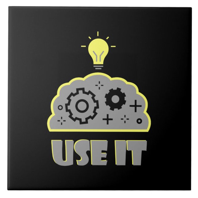 Verwenden Sie Ihr Gehirn Fliese (Vorderseite)