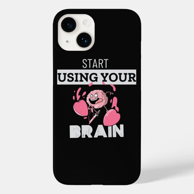 Verwenden Sie Ihr Gehirn | Funny Brain Design Case-Mate iPhone Hülle (Rückseite)