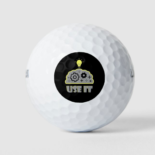 Verwenden Sie Ihr Gehirn Golfball (Vorderseite)