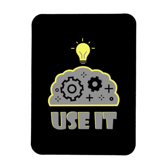 Verwenden Sie Ihr Gehirn Magnet (Vertikal)