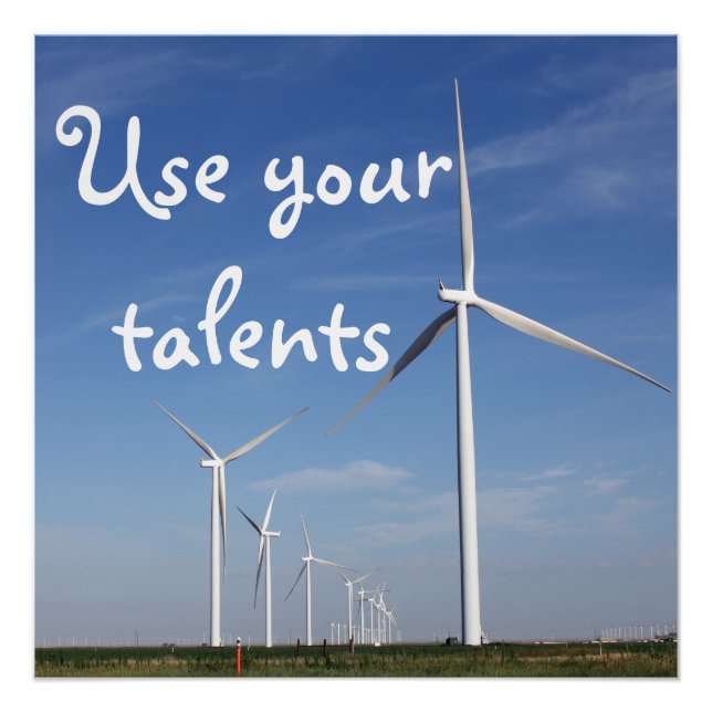 Verwenden Sie Ihr Talent Poster (Vorderseite)