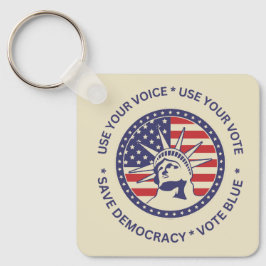 Verwenden Sie Ihr Vote Patriotic Liberty Abzeichen Schlüsselanhänger