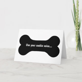 Verwenden Sie Ihre Cookie Voice Grußkarte Karte