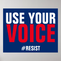 Verwenden Sie Ihre Sprachreferenz-Up-Resist-Protes