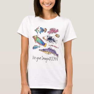 Verwenden Sie Ihren ImaginOCEAN Fisch T-Shirt