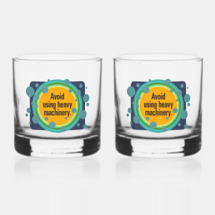 Verwenden Sie keine schweren Maschinen Radial Bubb Whiskyglas