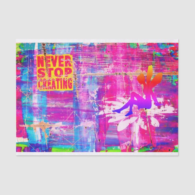 Verwenden Sie nie das Erstellen von Papiervorlagen Seidenpapier (Vorderseite)