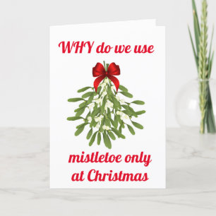 VERWENDEN VON MISTLETOE FÜR "UNSER JAHRESTAG" KARTE
