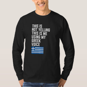 Verwendung meiner griechischen Sprachflagge I Lieb T-Shirt