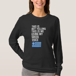 Verwendung meiner griechischen Sprachflagge I Lieb T-Shirt