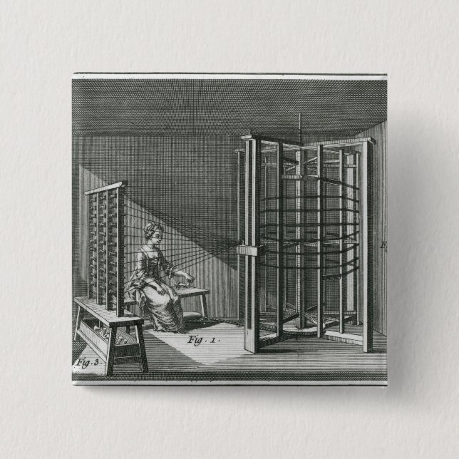 Verwerfende silk Faden, Illustration Encylopedia Button (Vorderseite)