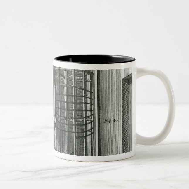 Verwerfende silk Faden, Illustration Encylopedia Zweifarbige Tasse (Rechts)