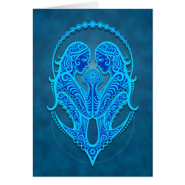 Verwickelte blaue Stammes- Zwillinge (Vorne)