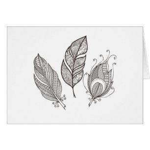 Verwickeltes Feder-Gekritzel