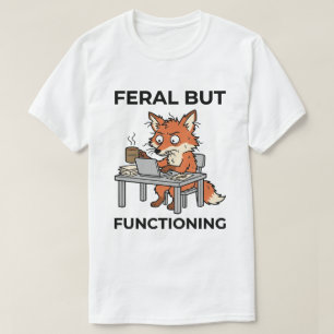 Verwildertes aber funktionierendes lustiges Fuchs- T-Shirt