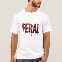 Verwildertes blutiges Fleisch-Horror-Typografie Go