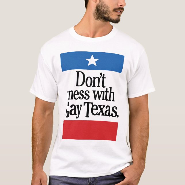 Verwirren Sie nicht mit homosexuellem Texas T-Shirt (Vorderseite)