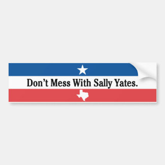 Verwirren Sie nicht mit Sally Yates Autoaufkleber