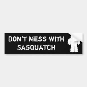 Verwirren Sie nicht mit Sasquatch Autoaufkleber
