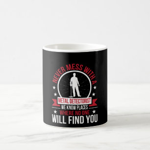 Verwirren Sie nie die Metallentdeckung kennen Kaffeetasse