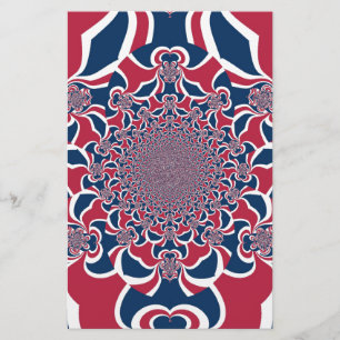 Verwirren von Kaleidoskop Art Print Briefpapier