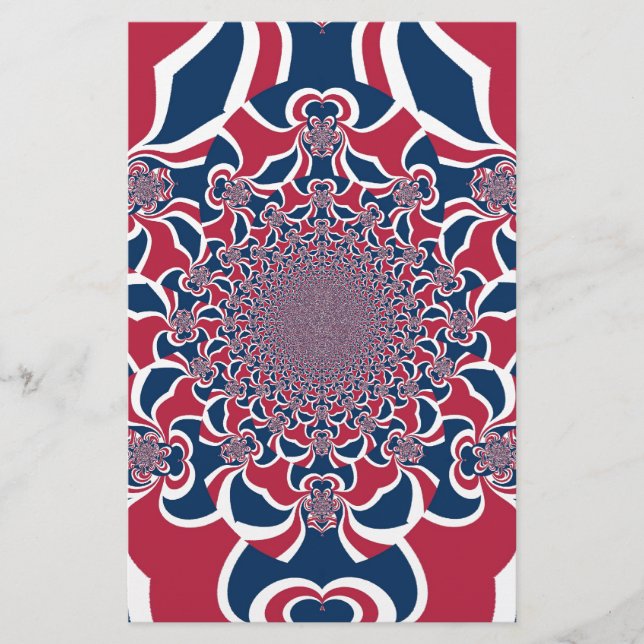 Verwirren von Kaleidoskop Art Print Briefpapier (Vorderseite)