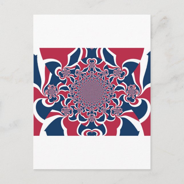 Verwirren von Kaleidoskop Art Print Postkarte (Vorderseite)