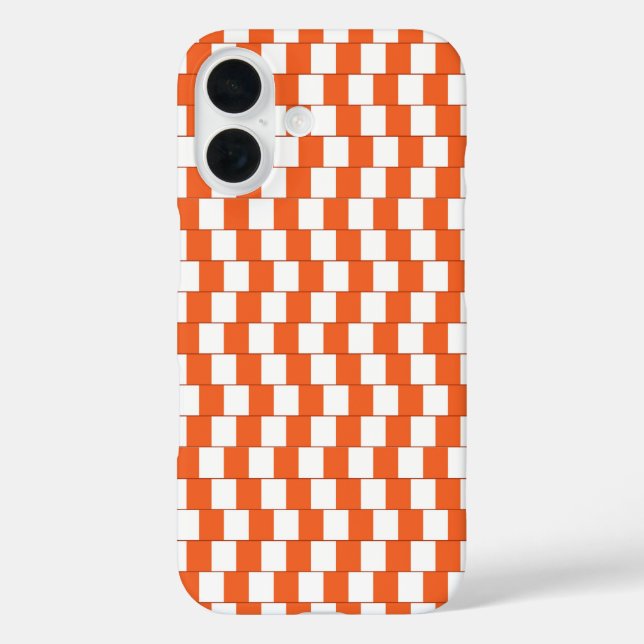 Verwirrende Linien Orange Case-Mate iPhone Hülle (Rückseite)