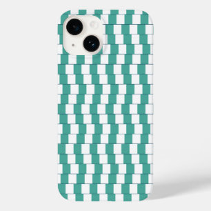 Verwirrende Linien Türkis Case-Mate iPhone 14 Hülle