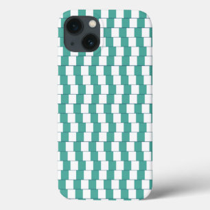 Verwirrende Linien Türkis Case-Mate iPhone Hülle