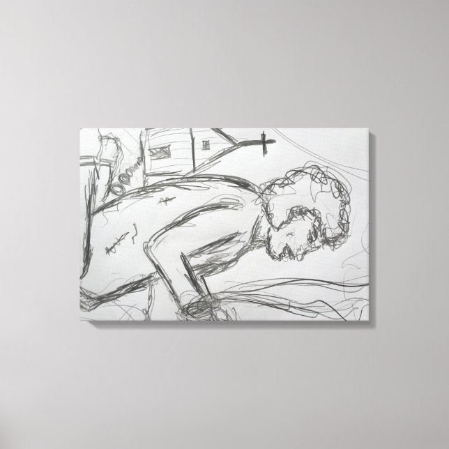 verwirrt leinwanddruck (Vorderseite)