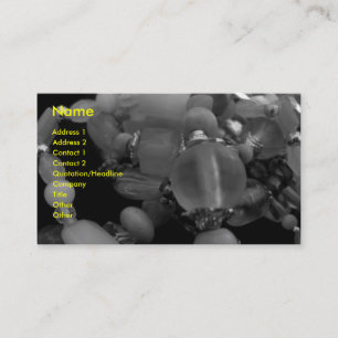 "Verwirrte Armbänder in Schwarzem" und im Weiß Visitenkarte