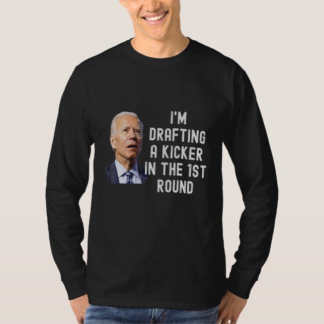Verwirrte Drafting Kicker Funny Fantasy Football D T-Shirt (Vorderseite)