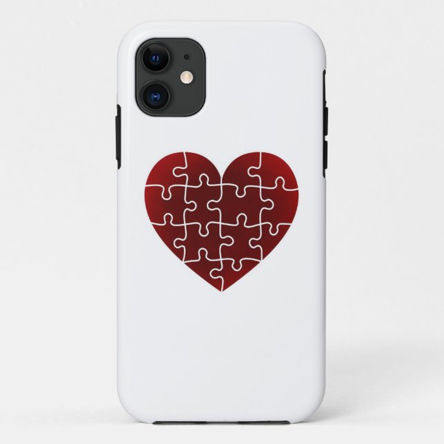Verwirrte Herzen Case-Mate iPhone Hülle (Rückseite)
