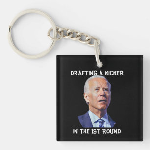 Verwirrte Joe Biden Fantasy Football Loser Draftin Schlüsselanhänger