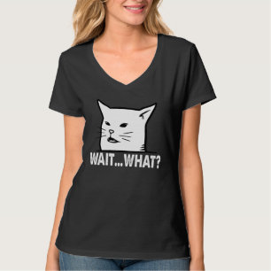 Verwirrte Katze - Warten T-Shirt