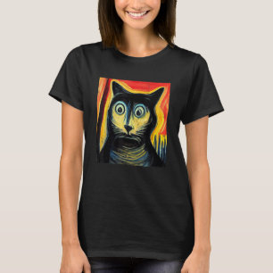 Verwirrte Katzenkunst T-Shirt