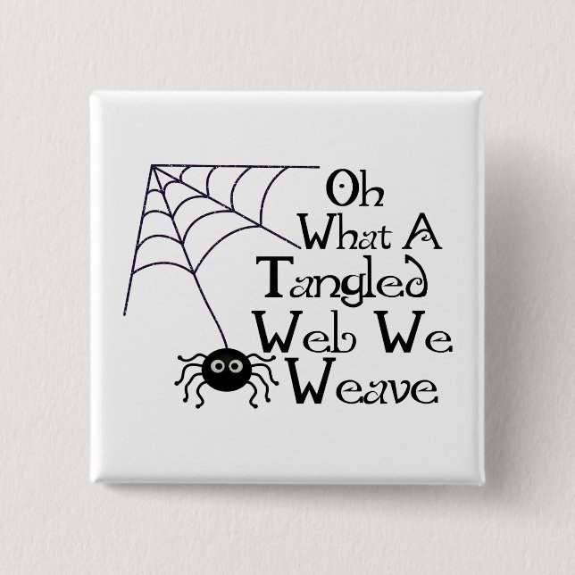 Verwirrte Web spider Button (Vorderseite)