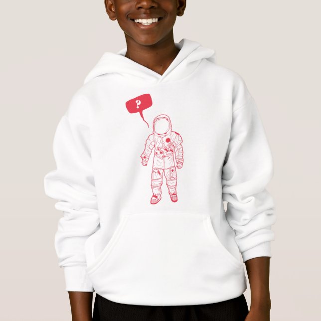 Verwirrter Astronaut Hoodie (Vorderseite)