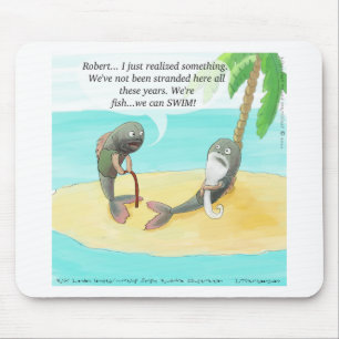 Verwirrter Fisch Funny Mousepad