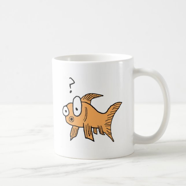 Verwirrter Goldfisch Kaffeetasse (Rechts)