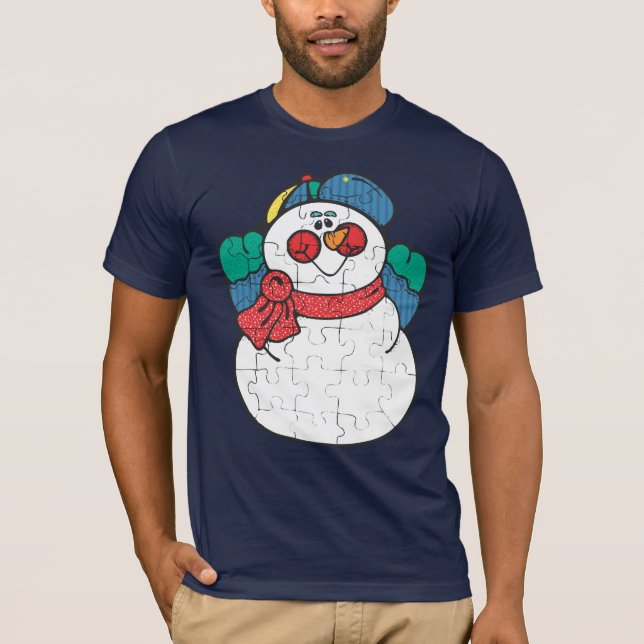 Verwirrter Snowman-T - Shirt (Vorderseite)