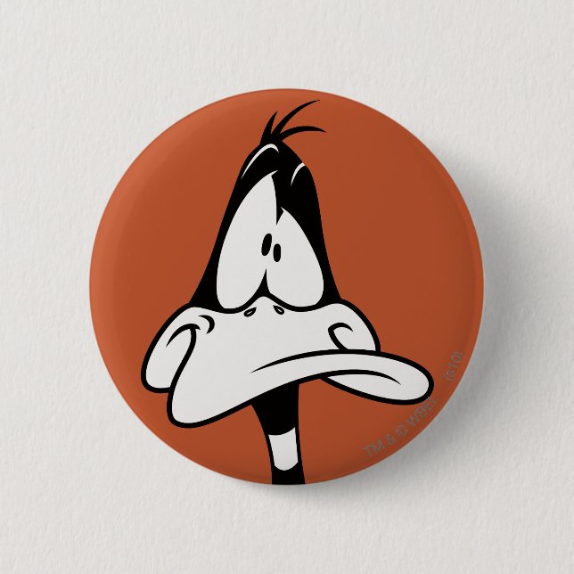 Verwirrtes DAFFY DUCK™-Gesicht Button (Vorderseite)