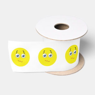 verwirrtes Emoji Satinband