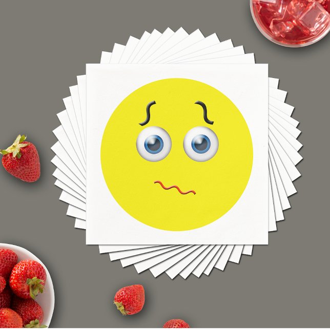 Verwirrtes Puzzles Emoji Serviette (Von Creator hochgeladen)