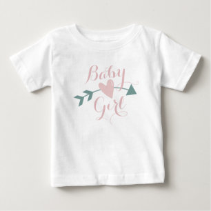 Verwirrtes T mit Herz und Pfeil Baby T-shirt