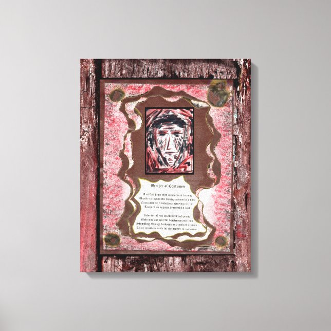 Verwirrtheit Leinwanddruck (Vorderseite)