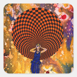 Verwirrung durch Michael Moffa Quadratischer Aufkleber