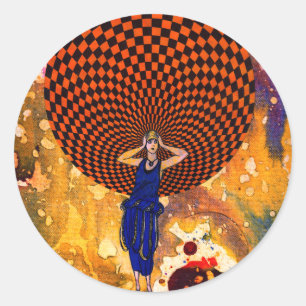 Verwirrung durch Michael Moffa Runder Aufkleber