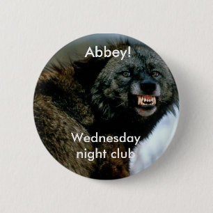 Verwirrungswolf: Mittwoch Abend Verein Button